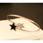 韓版簡約時尚星星鑲鑽手環